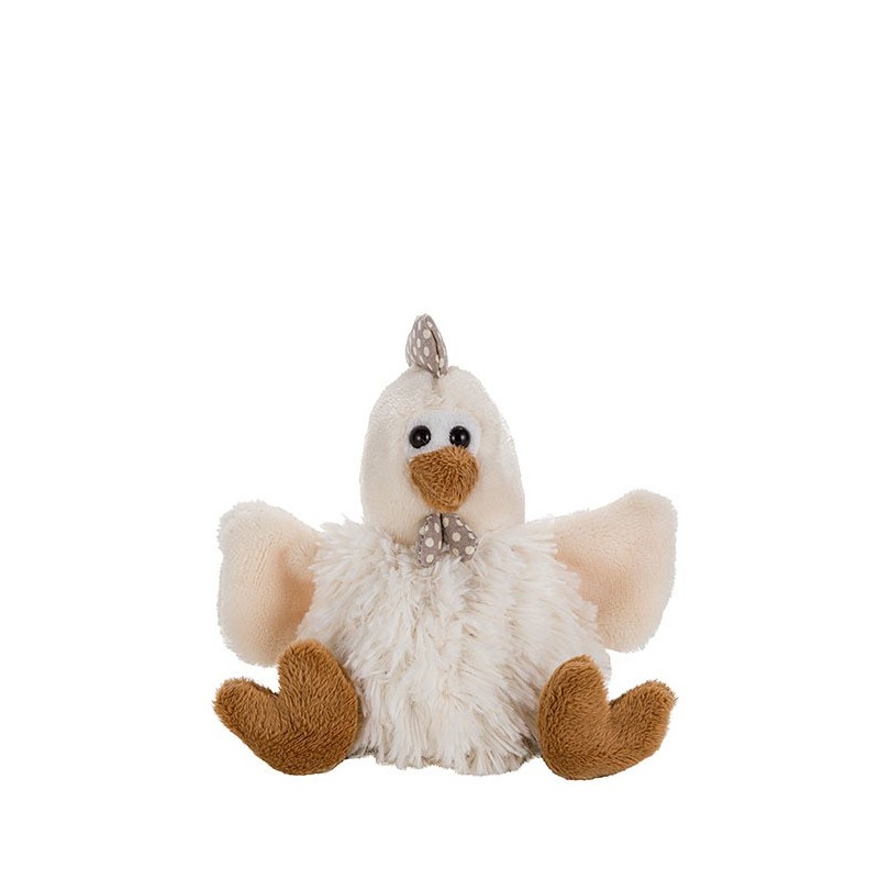 Presse-papiers poulet couleur blanc h15 cm