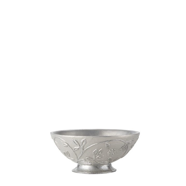 Silver cup with flowers