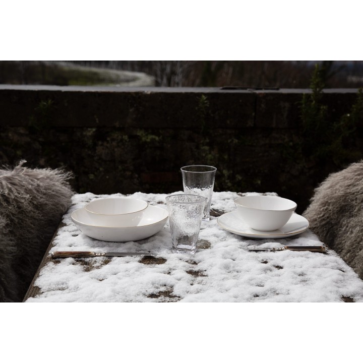 Bicchiere vetro sottile uso alimentare o ptlight d8.5 h13 cm