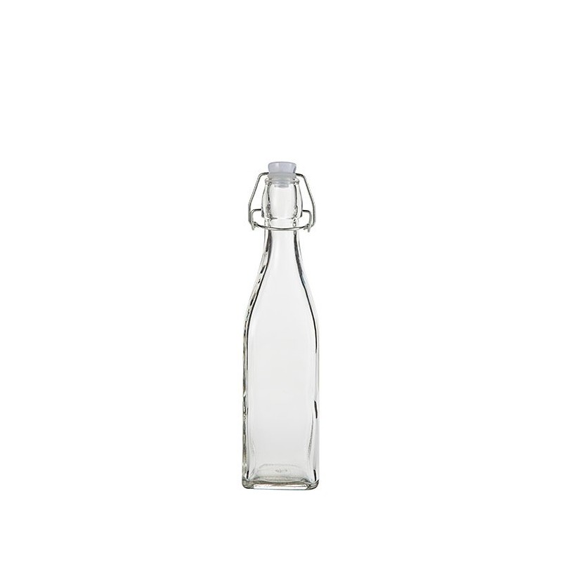 Bouteille en verre avec bouchon hermetique
