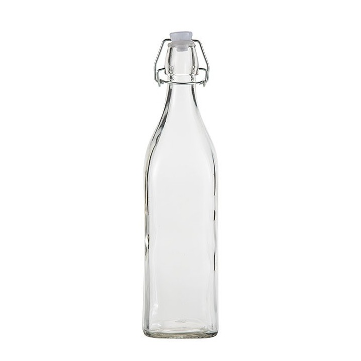 Bouteille en verre avec bouchon hermetique