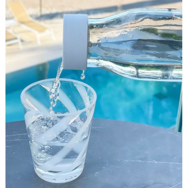 Bouteille en verre sans devissage