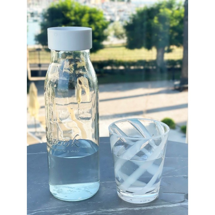 Bouteille en verre sans devissage