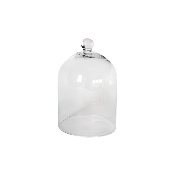 100% handmade glass dome d19 h30 cm