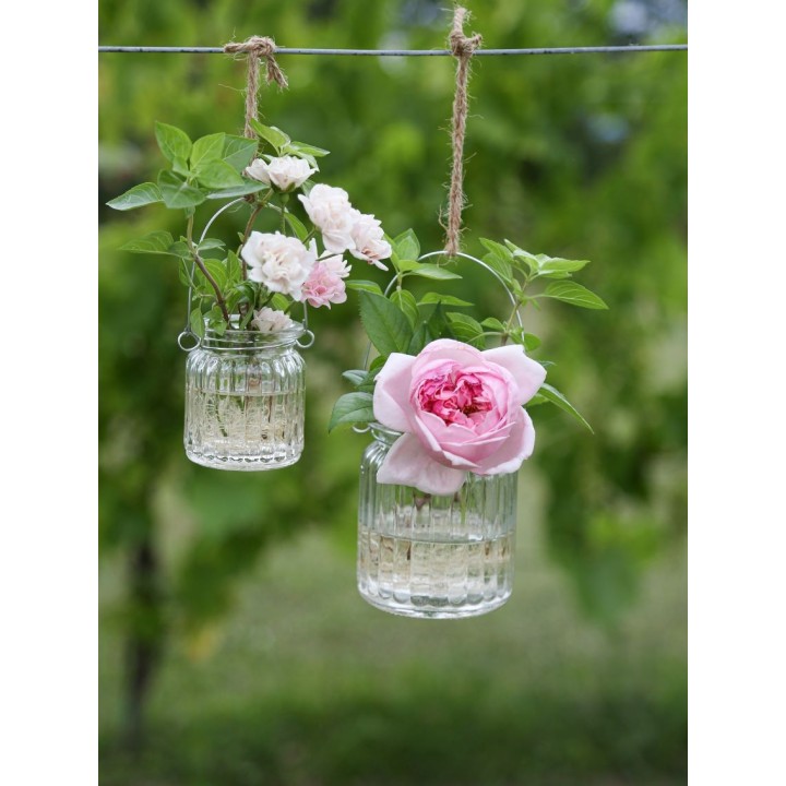 Vase suspendu en verre cotele d5.2 h6.5 cm