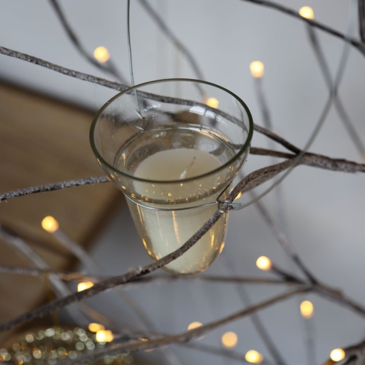 Clochette en verre avec bougie parfumÉe