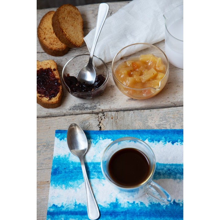 Borosilicate glass bowl with spout 7.5 x 7 h3.4 cm