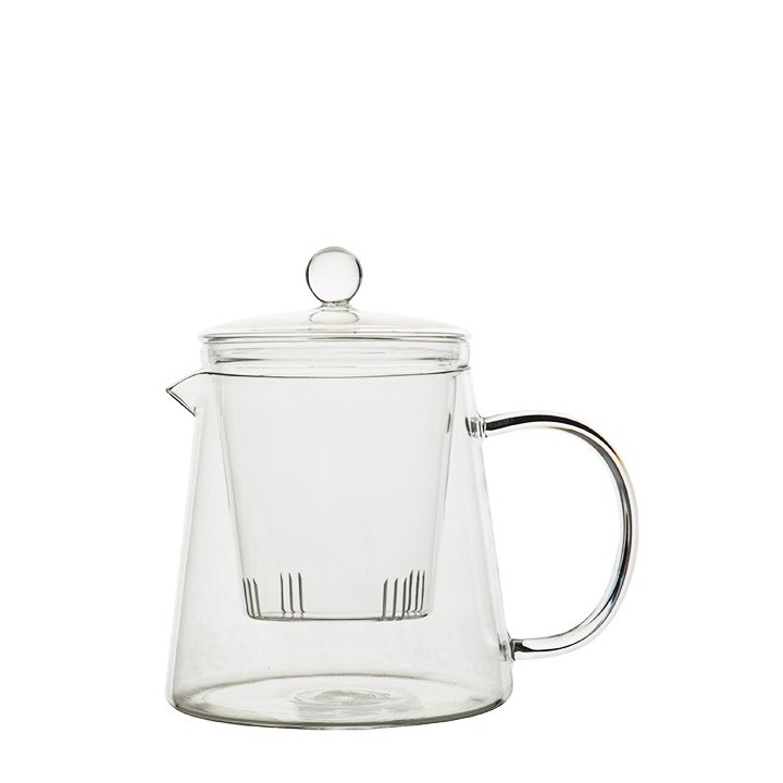 Teiera con filtro in vetro borosilicato v1000 ml d12.5 h16 cm