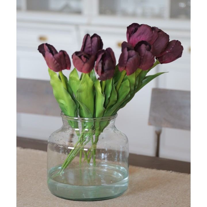 Vase en verre recycle 100% d21 h20 cm