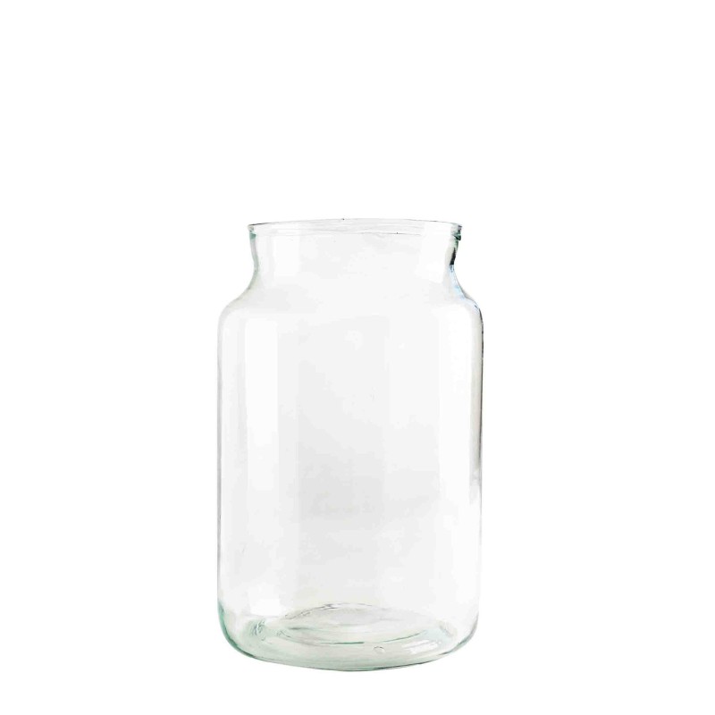 100% recycled glass vase d18 h30 cm