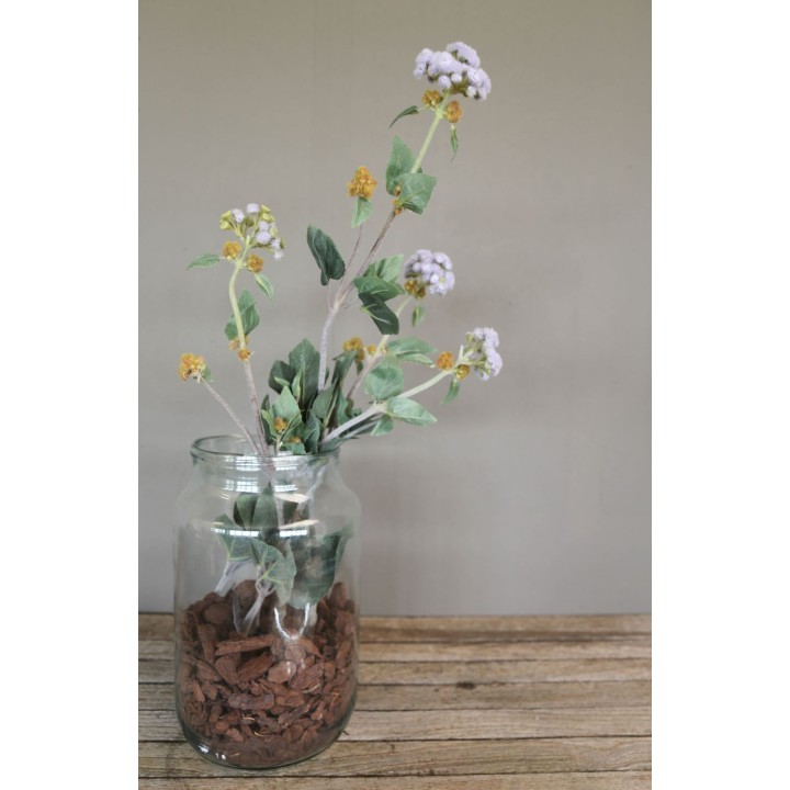 100% recycled glass vase d18 h30 cm