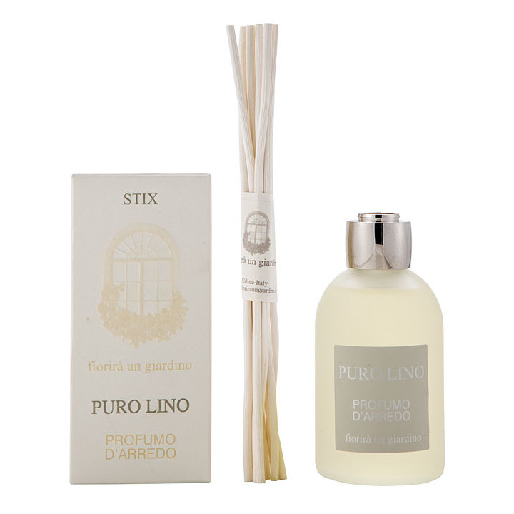 Parfum d'ambiance pur lin avec baguettes 110 ml
