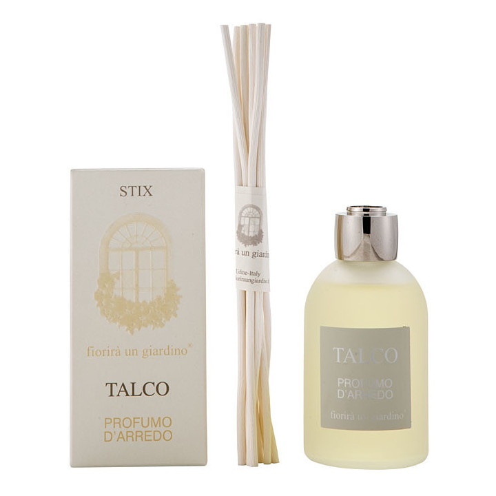 Parfum d'ambiance talc avec baguettes 110 ml