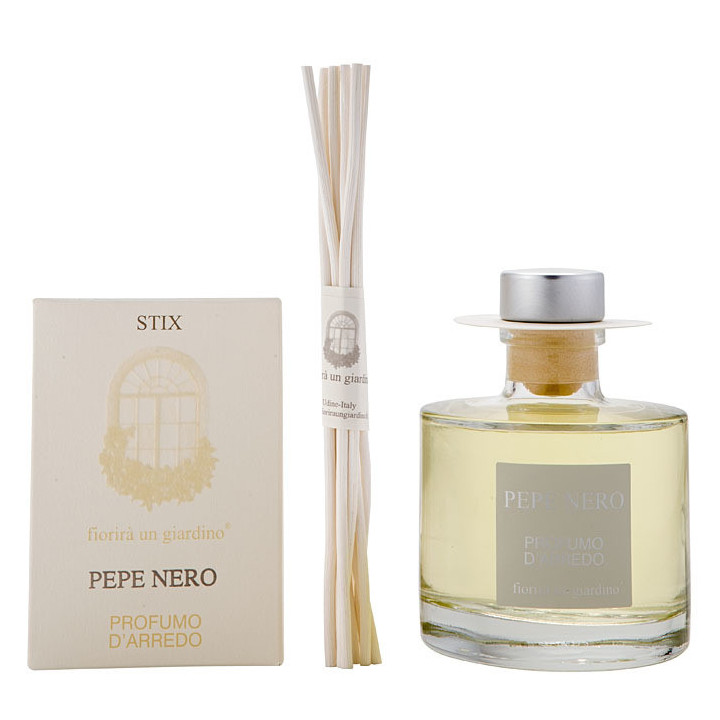 Parfum poivre noir avec baguettes 200 ml