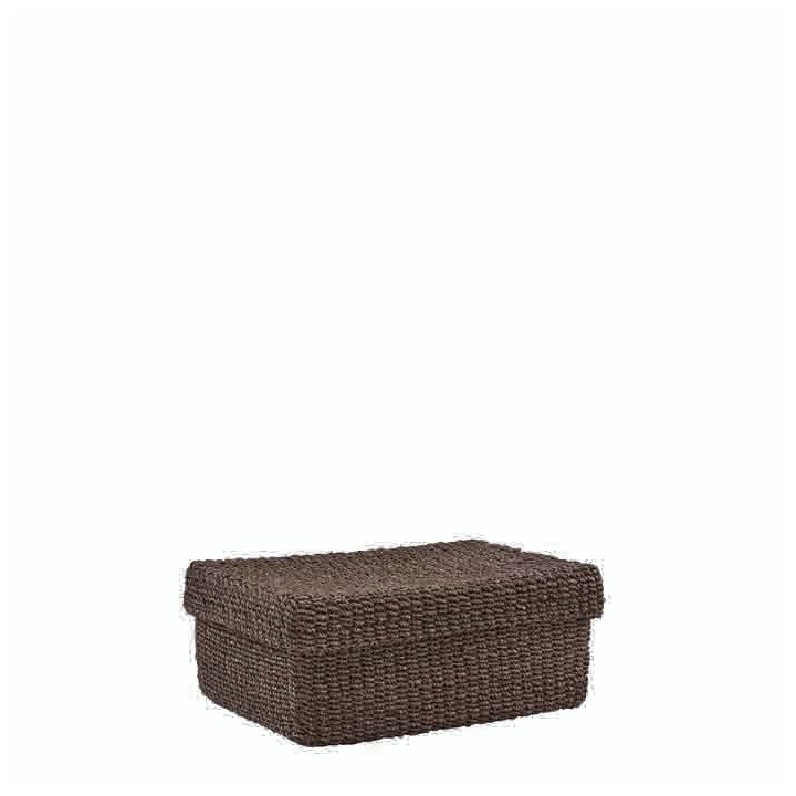 Boite en abaca pour chemises couleur marron 28 x 35 h15 cm