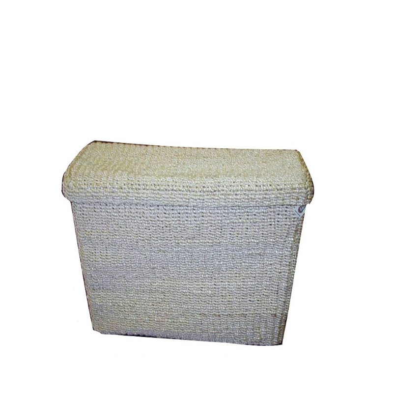 Abaca basket with cover