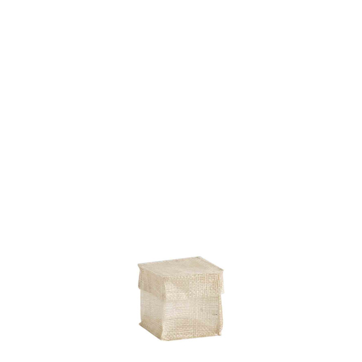 Cream net abaca cube 5x5xh5 cm