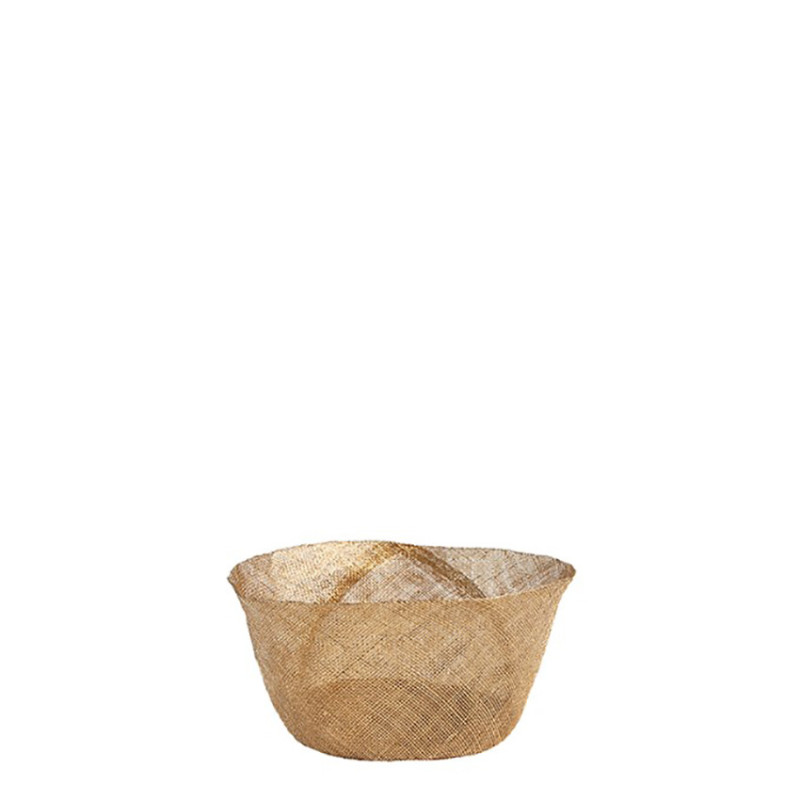 Bol en filet d'abaca simple d15 h7 cm
