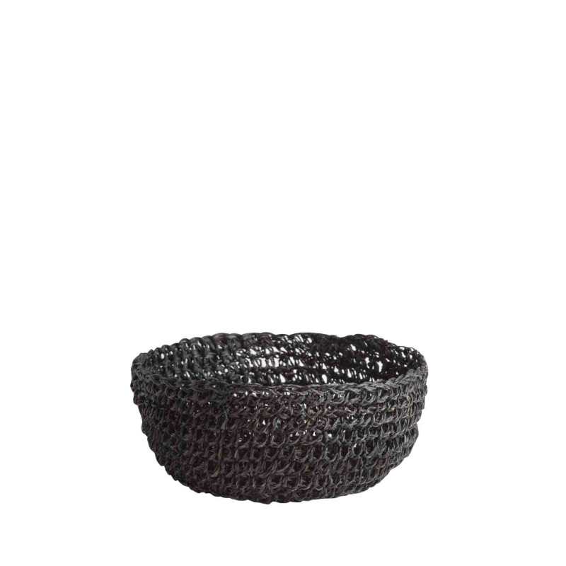 Bol en crochet d'abaca d12 h5 cm