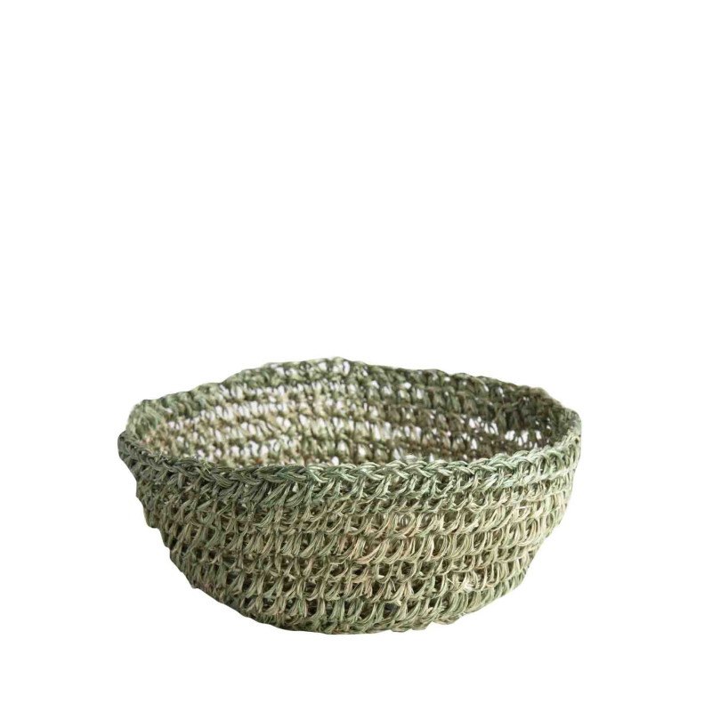 Abaca crochet bowl d18 h7 cm