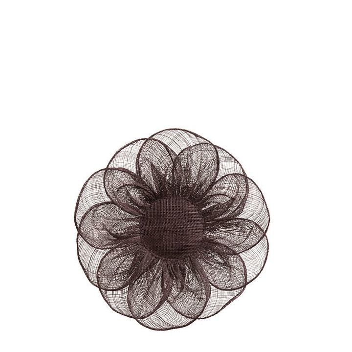 Fiore rete in abaca chocolate d25 cm