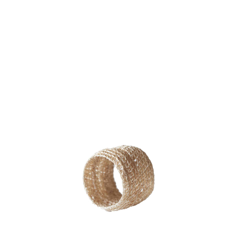 Rond de serviette en crochet d'abaca