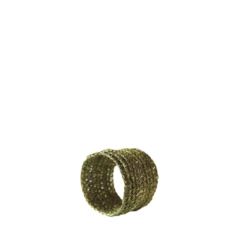 Rond de serviette en crochet d'abaca