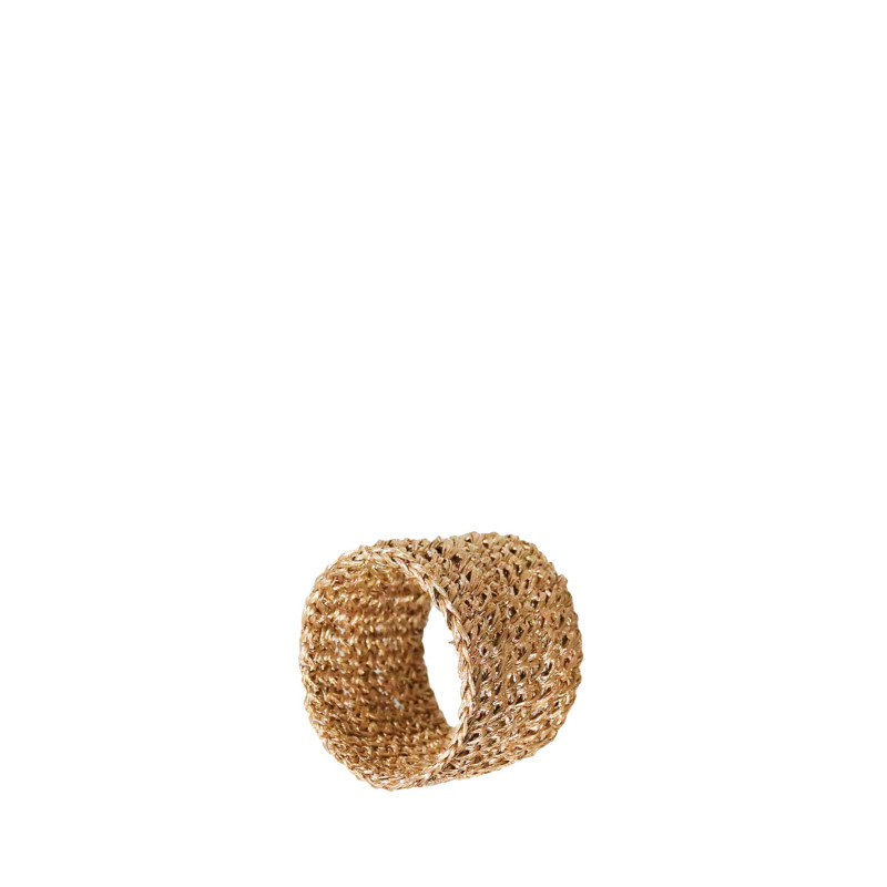 Rond de serviette en crochet d'abaca