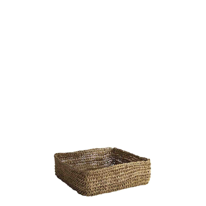 Porte-serviettes 16x16 cm en abaca au crochet