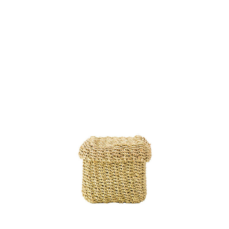 Boite cube couleur vert tilleul 8 x 8 h8 cm