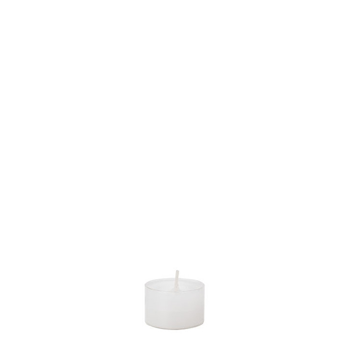Confezione 50 tealight bianche 8 ore d3.8 h2.5 cm