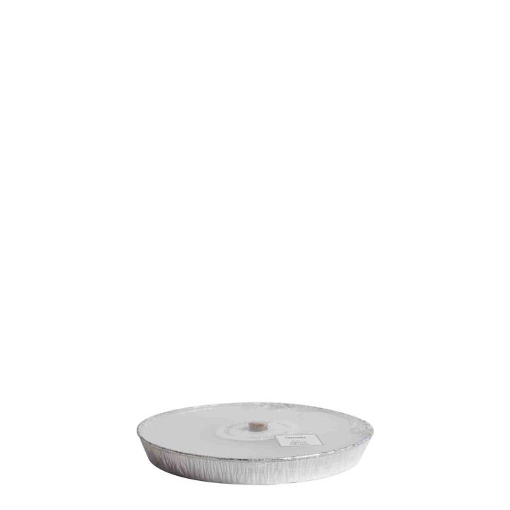 Bougie citronelle avec assiette en aluminium usage exterieur d16.5cm