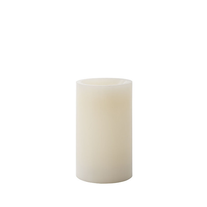 Bougie blanche led (piles pas incluses) d7 h12.5 cm