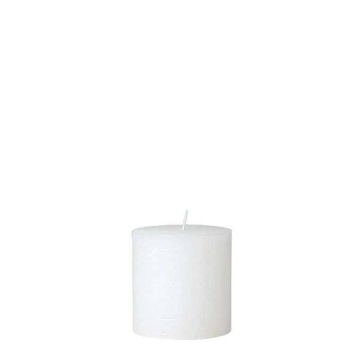 Paquet de 4 bougies auto-extinguibles blanches d8 h cm