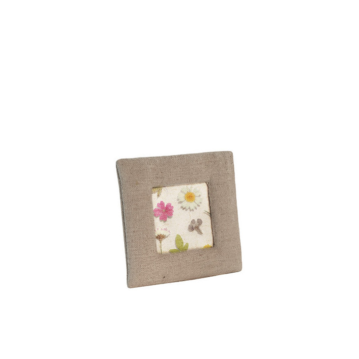 Cadre en lin 8 x 8 cm