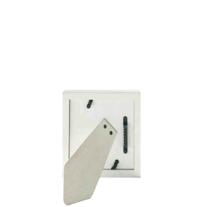 White/lilac passe-partout frame 15x15 cm