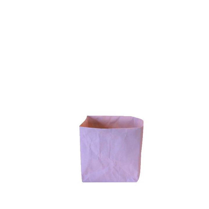Cube rose en fibre cellulose 30x30x30