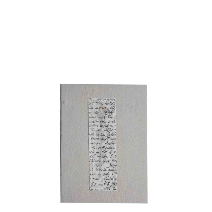 Grey copybook with writings 16x22 cm