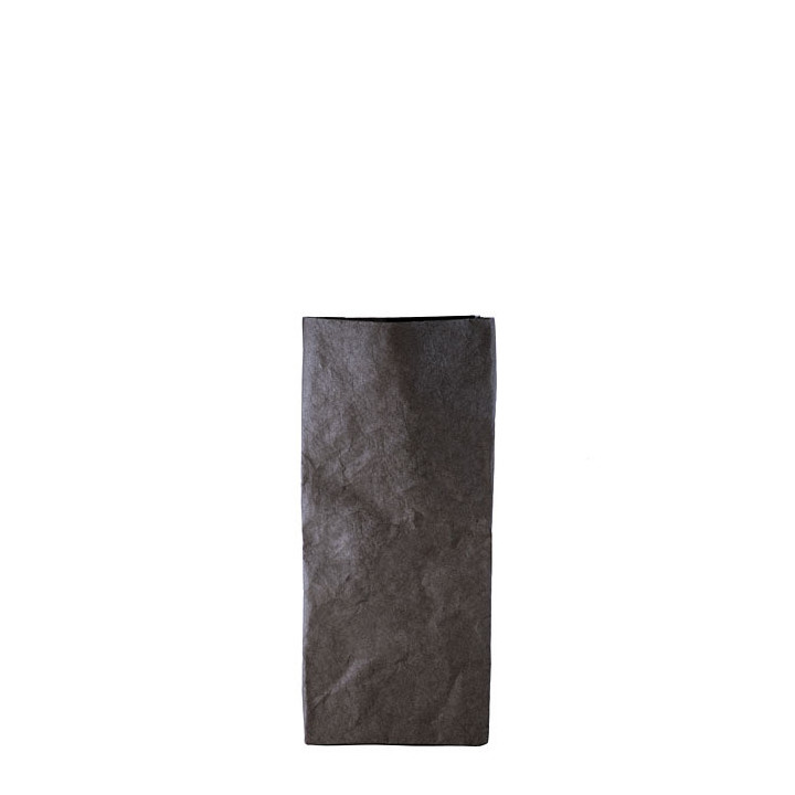 Black wastepaper cellulose fiber 22.5 x 22.5 h53 cm