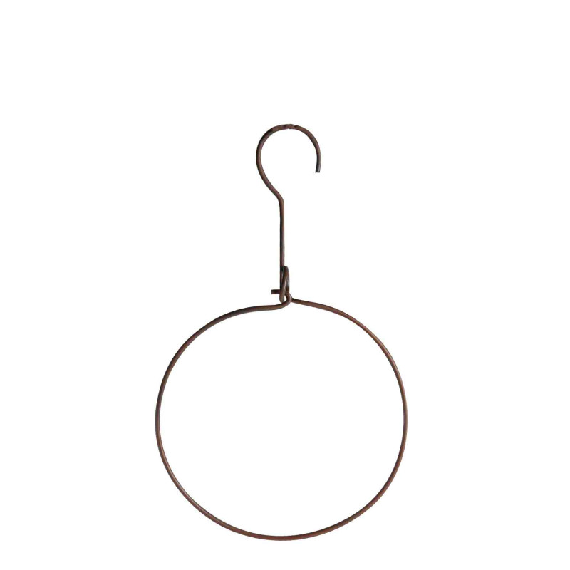 Appendino apribile handmade cerchio ferro scuro d16 cm