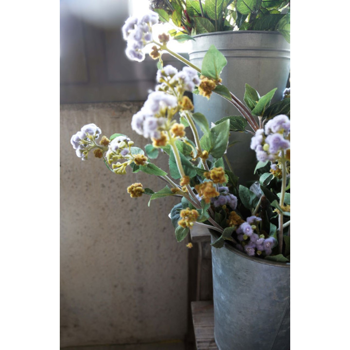 Branche d'ageratum couleur lavande h50 cm