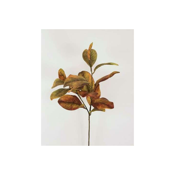 Branche artificiel magnolia rouge/vert h90 cm