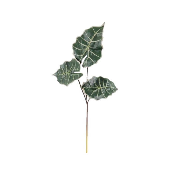 Pianta artificiale alocasia verde h70 cm