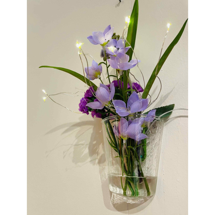 Artificial lilac bluebell branch h50 cm