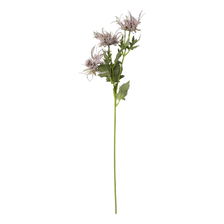 Artificial branch of violet eringium h65 cm