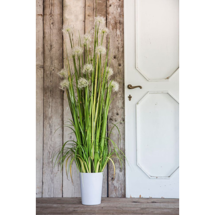 White dandelions vase h152 cm