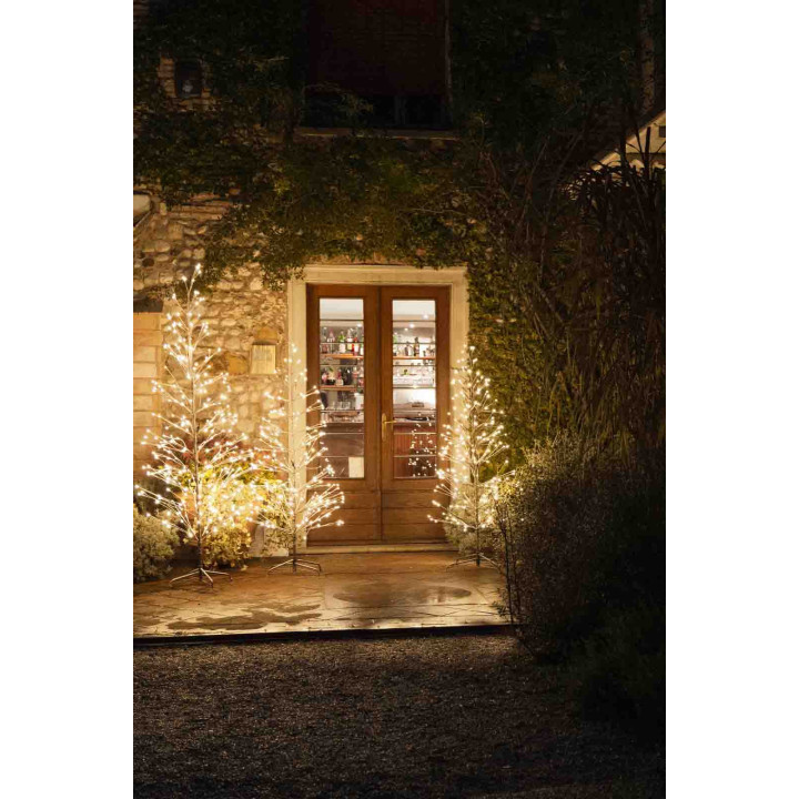 Iron tree h 240 cm with led lights with plug suitable for indoor/outdoor use