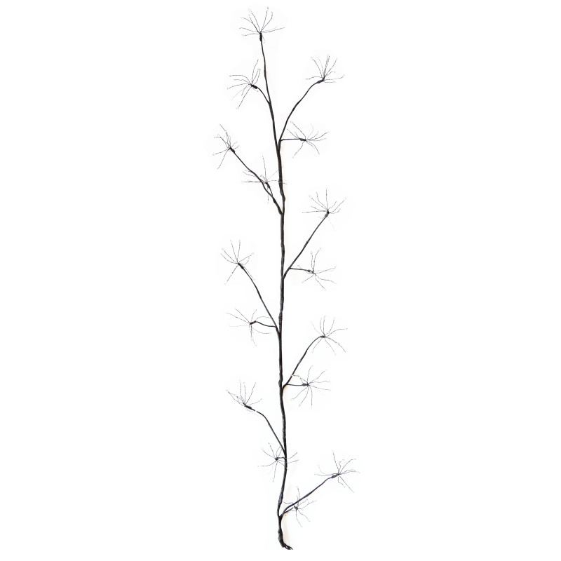 Black branch of shower heads 160 led internal/external 120 cm