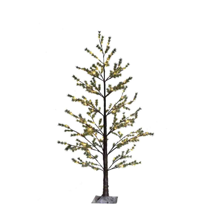 Snowy light tree 126 led out/indoor use h180 cm