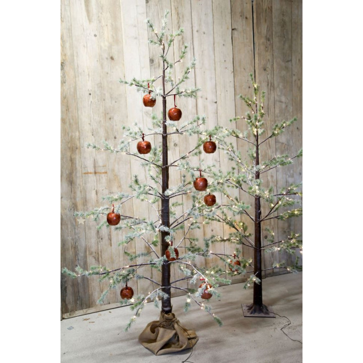 Sapin lumineux 126led avec neige interieur/exterieur h180cm